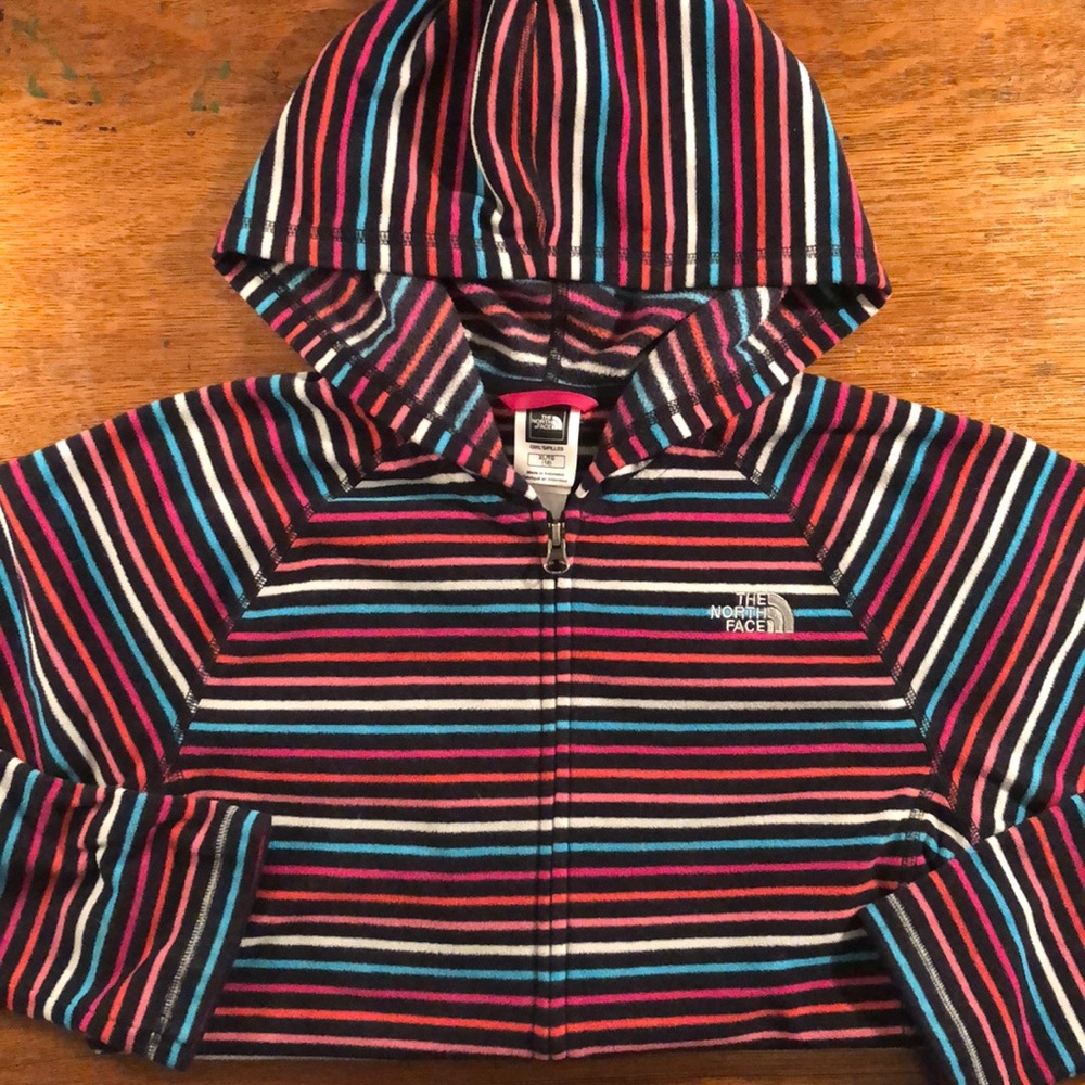 North Face Zip Up Hoodie Fleece